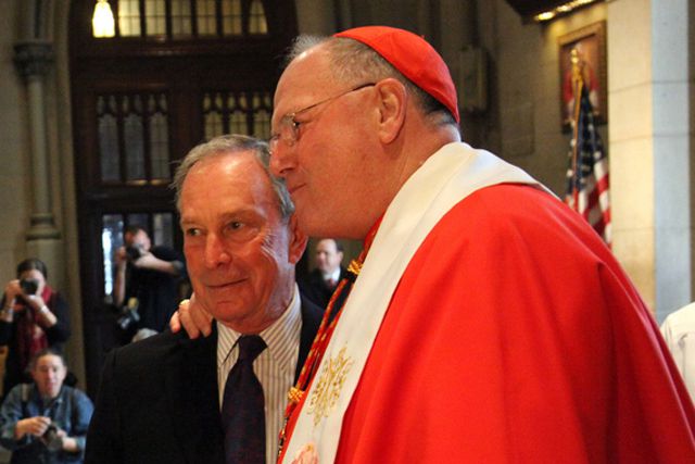 Mayor Bloomberg and Cardinal Dolan